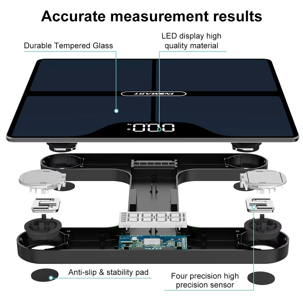 Step onto the Scale and Laugh Your Way to Fitness: Meet the INSMART Body Weight Wizard – Measuring Your Weight and Body Magic Up to 180Kg!