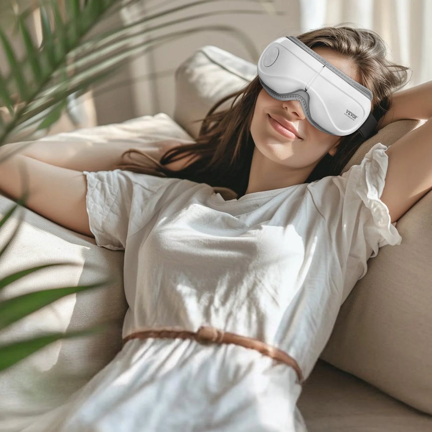 VEVOR's Eye Spa 3000: Rock Your Eyeballs to Sleep with Hot Stones and Smooth Tunes!