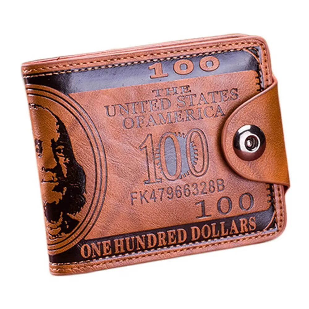 Wallet for a Millionaire's Dreams: The Stylish Men's Wallet with a 100 Dollar Design - Room for Cash, Cards, and Your Hopes of Winning Big!