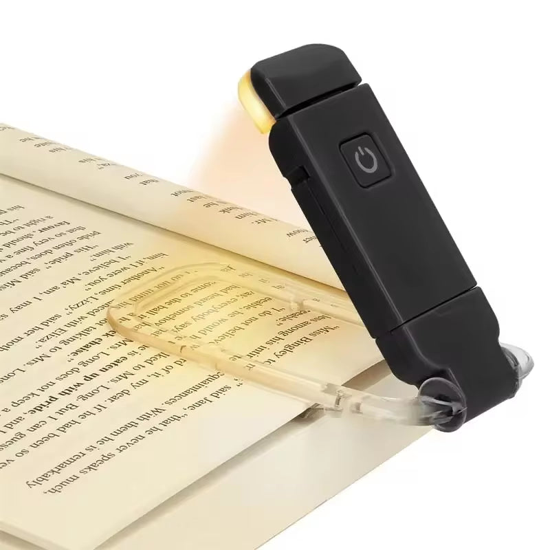 Rechargeable LED Book Light - Eye Protection Clip-On Night Lamp for Reading and Study