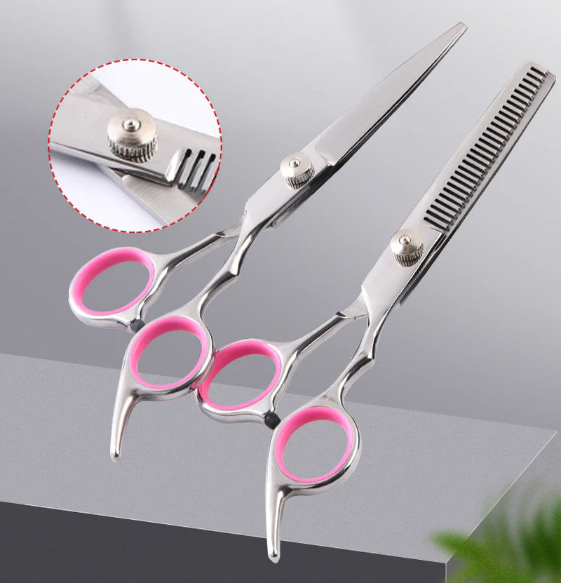 Premium Pet Dog Grooming Scissors Set - Stainless Straight, Curved & Thinning Shears for Perfect Grooming Results