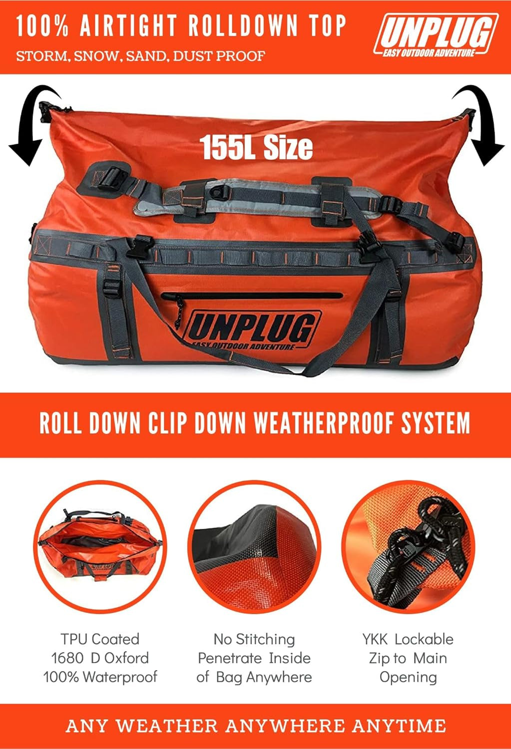 The Unplugged Wilderness Wonder Bag: Your All-Weather, All-Adventure, "Please Don’t Sink My Stuff" Companion for Camping, Motorcycling, and Aquatic Shenanigans!