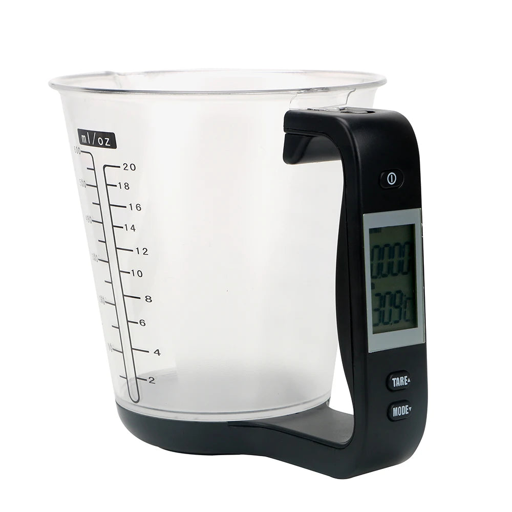 Precision Digital Measuring Cup with LCD Display - Perfect Kitchen Scale for Accurate Temperature Measurement