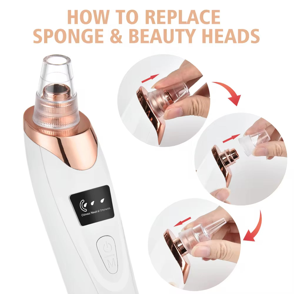 Ultimate Electric Blackhead Remover - Deep Cleansing Pore Vacuum for Flawless Skin!