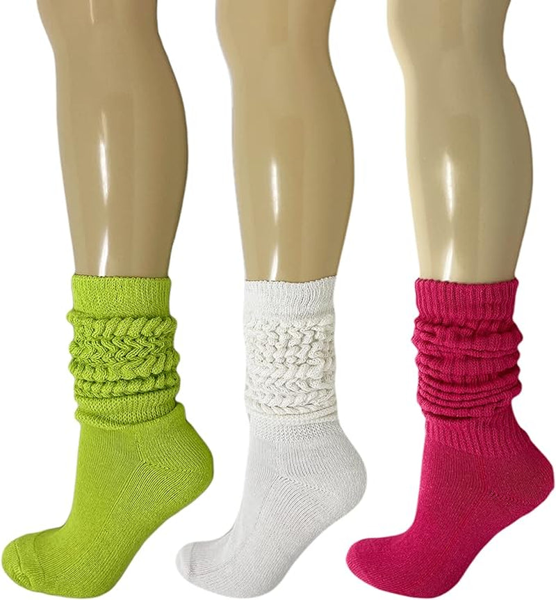 Socks So Comfy They Might Just Steal Your Heart: 3 Pairs of Chunky Rainbow Huggers for Your Feet!