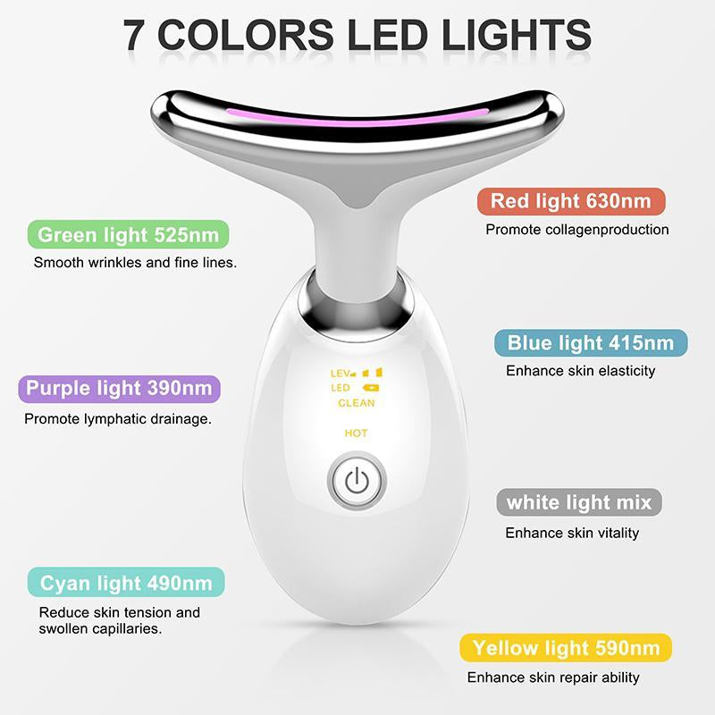 Glow Up Your Game: The Portable LED Light Facial Massager for a Youthful, Radiant You!