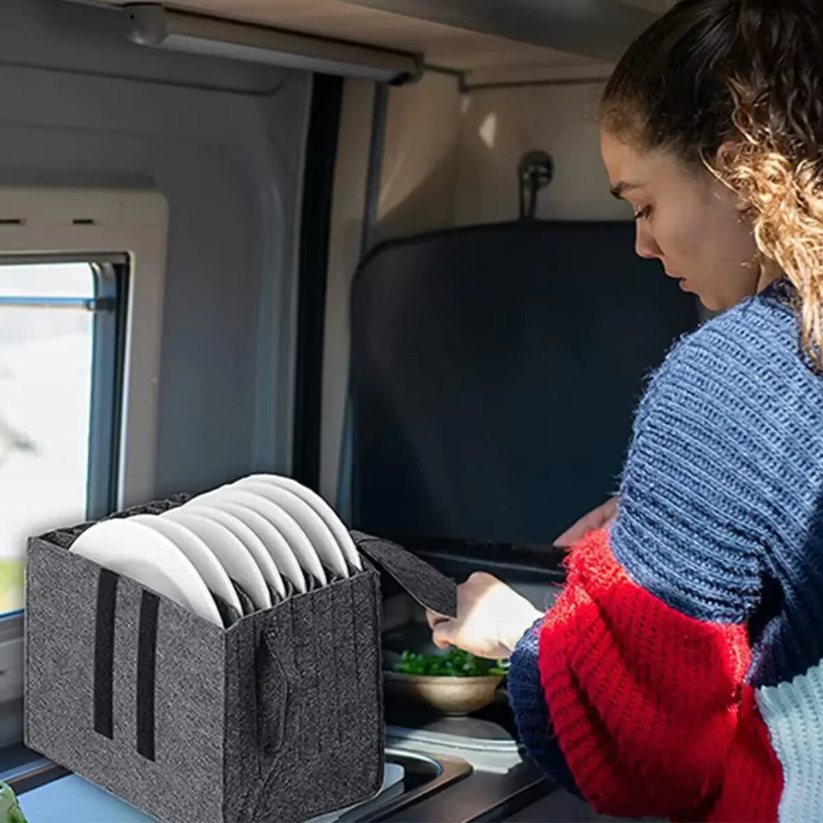 Fuzzy Wuzzy Tableware Tummy Bags: The Ultimate Camping Cupboard Cuddle for Your Motorhome Munchies!