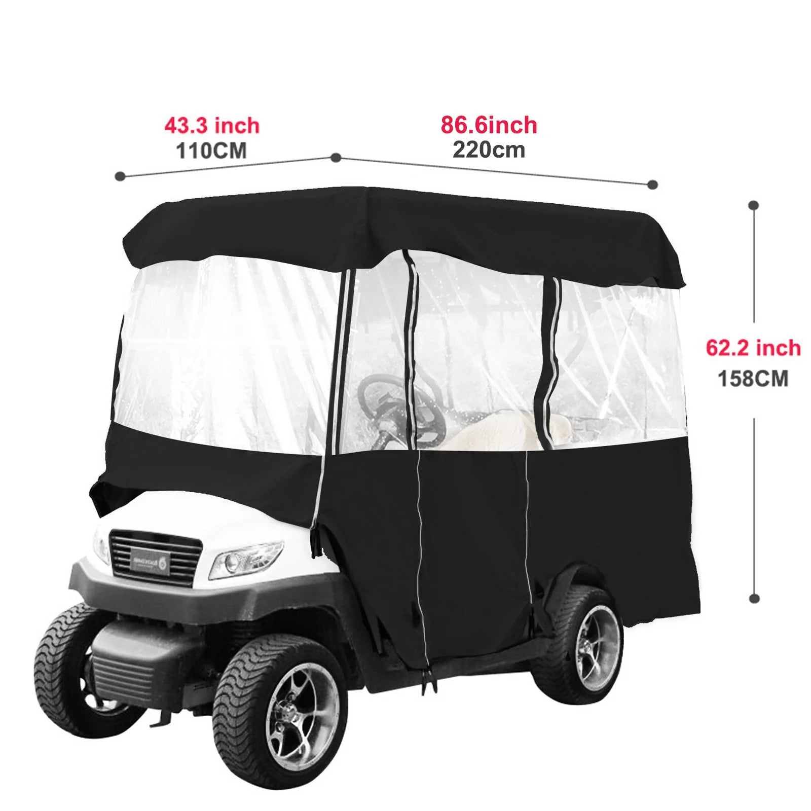 Ultimate Golf Cart Bubble: Shield Your Foursome from Rain, Shine, and Squirrel Surprises!