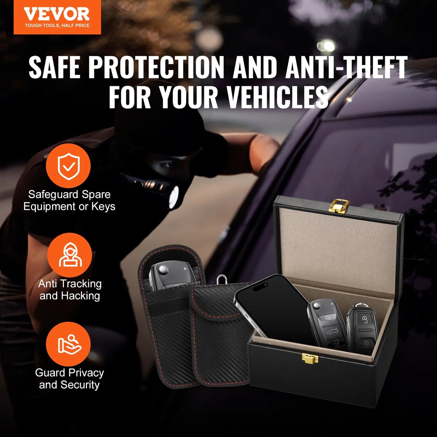 VEVOR's Car Key Signal Blocker: Protect Your Keys from Theft with Our Magical Black Hole!