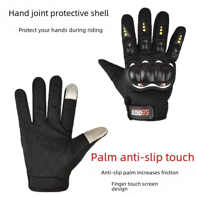 Rev Up Your Ride with These Ultimate Full-Finger Motorcycle Gloves - Stay Touch-Screen Savvy and Crash-Proof!