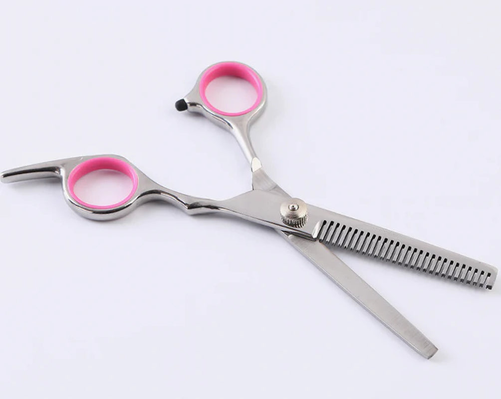 Premium Pet Dog Grooming Scissors Set - Stainless Straight, Curved & Thinning Shears for Perfect Grooming Results