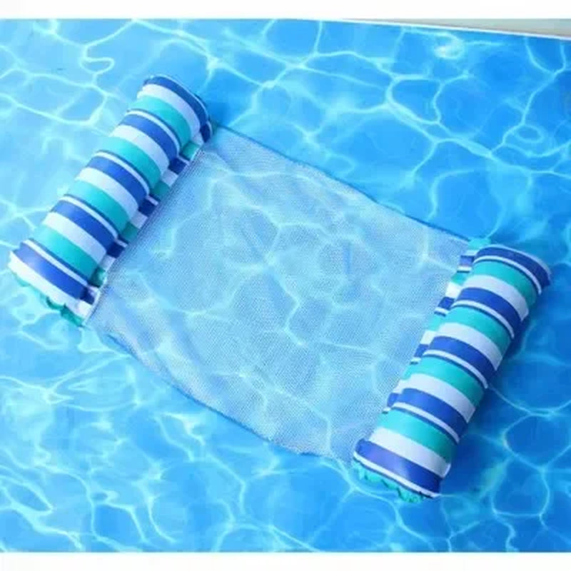 Ultimate PVC Inflatable Floating Hammock - Summer Water Lounger for Pool & Beach Fun!