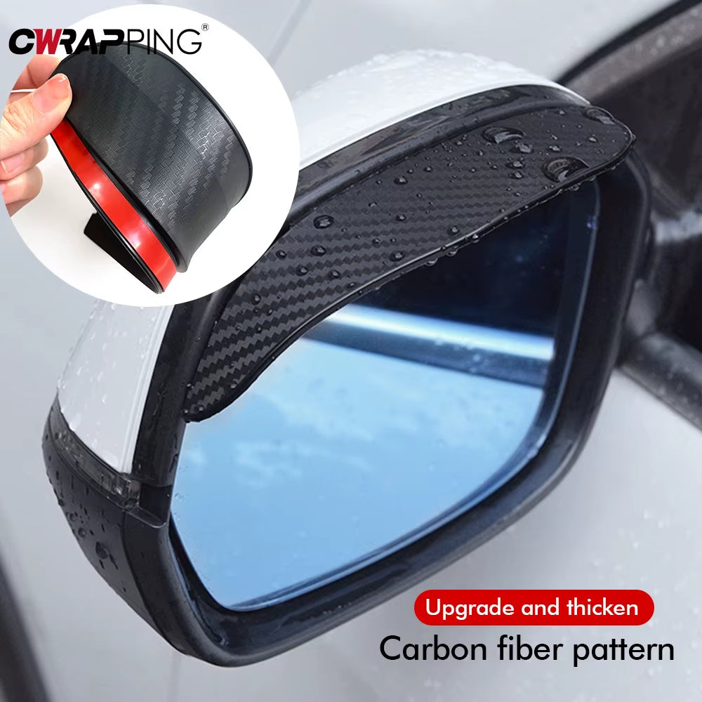 2PCS Superhero Eyebrows for Your Car Mirrors: Deflecting Rain Like a Boss!