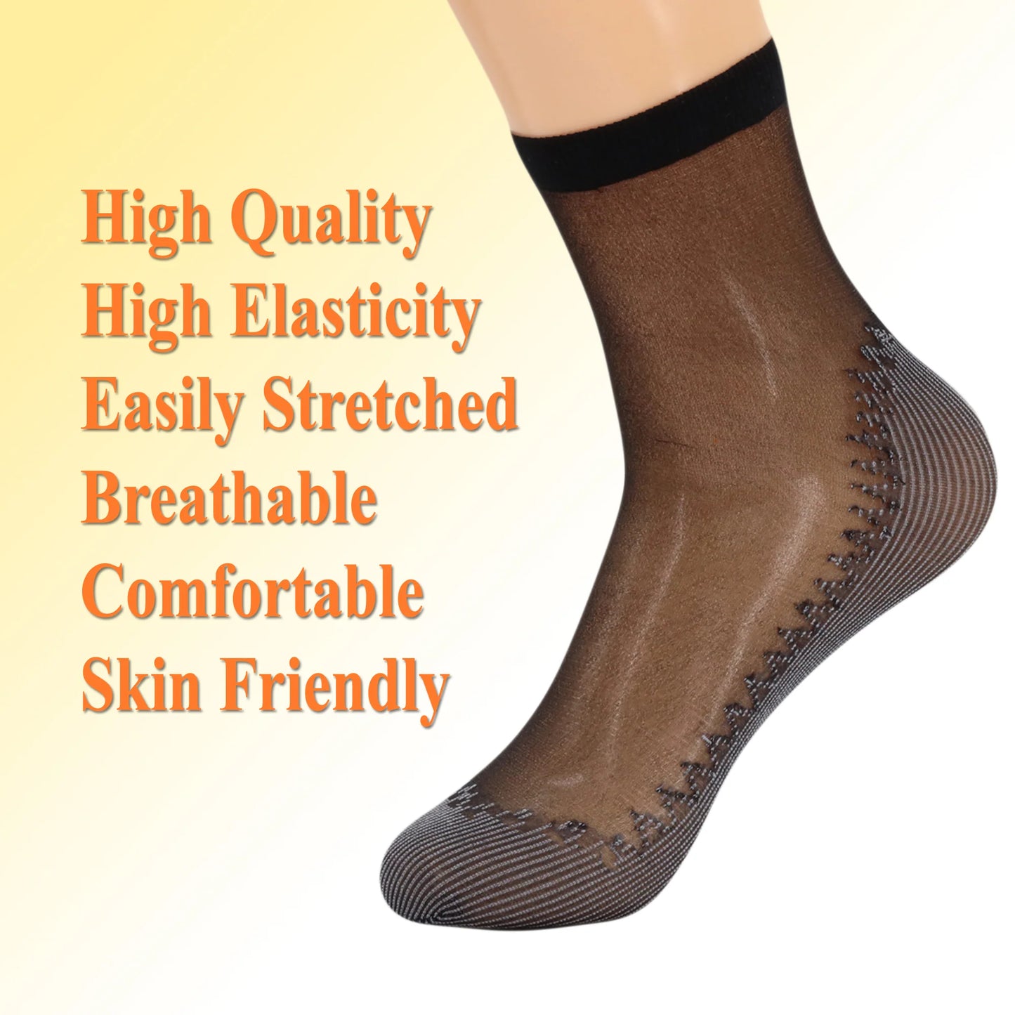 3 Pairs of Women’s No-Slip Ninja Socks: Stealthy Ankle Shields with Cotton Cushions for Your Toes’ Survival!