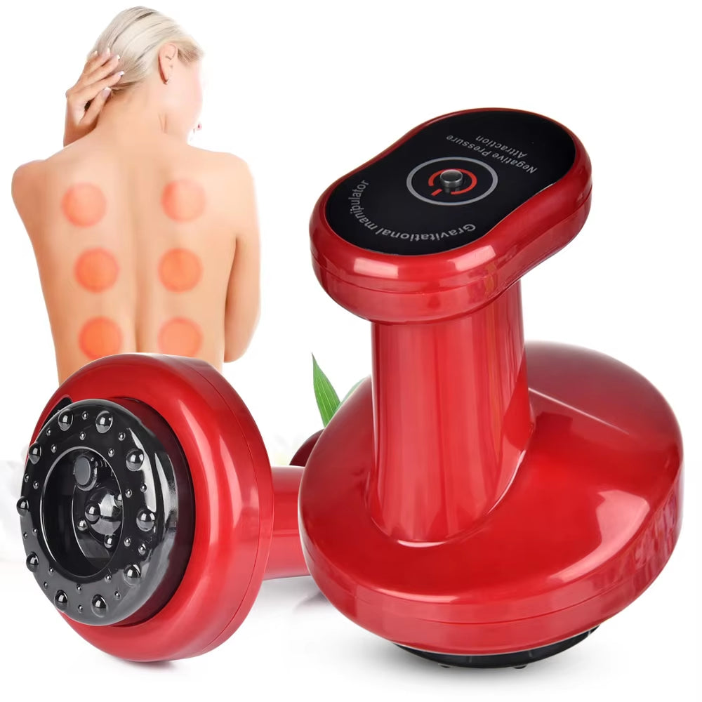 Revitalize Your Body with Electric Cupping Therapy - Dual Gear Vacuum Suction & Gua Sha Scraping Device for Meridian Healing and Fat Burning