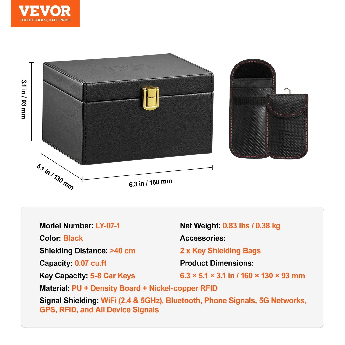 VEVOR's Car Key Signal Blocker: Protect Your Keys from Theft with Our Magical Black Hole!