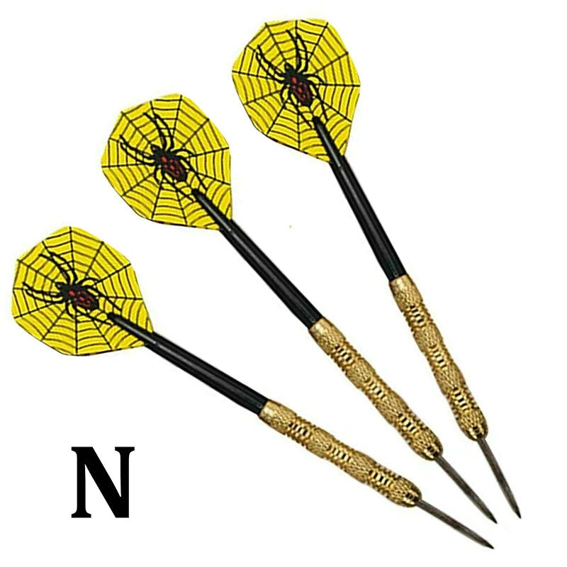 Professional Steel Tip Darts Set - 5 Sets (15 Pcs) with Slim Barrel and Dart Flights