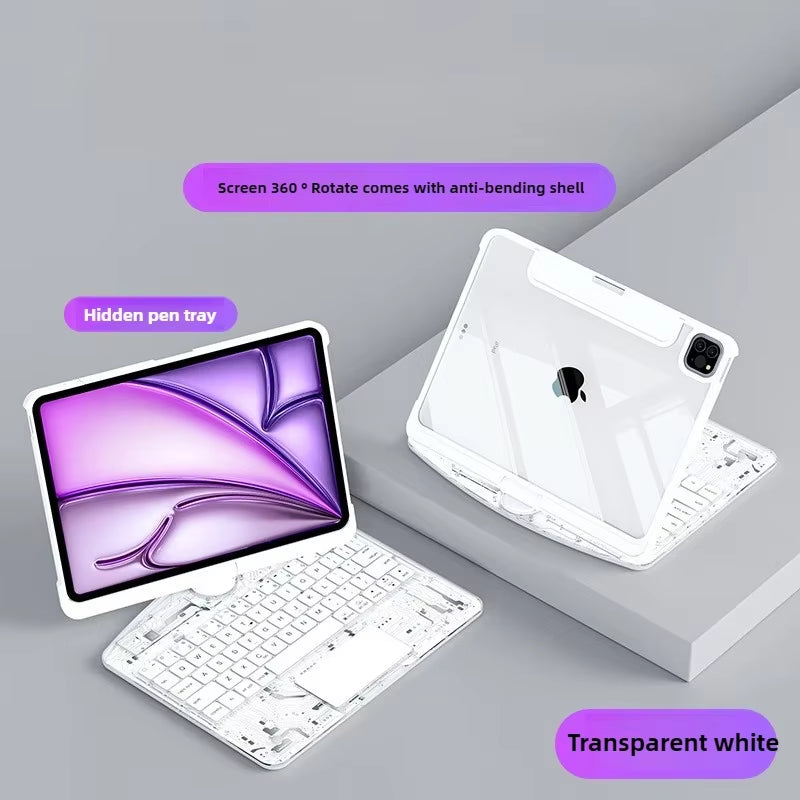 The Ultimate Transparent Magic Keyboard Case: Protect Your Apple Air5 & Pro 11 Inch Like a Ninja, Type Like a Boss!