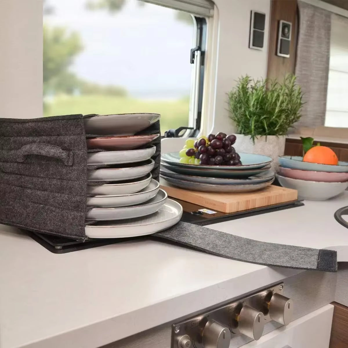 Fuzzy Wuzzy Tableware Tummy Bags: The Ultimate Camping Cupboard Cuddle for Your Motorhome Munchies!