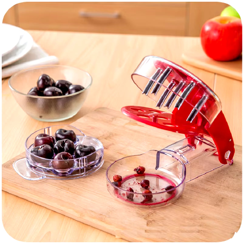 Effortless Cherry Pitter - Ultimate Cherry Core Remover for Quick & Easy Fruit Prep!