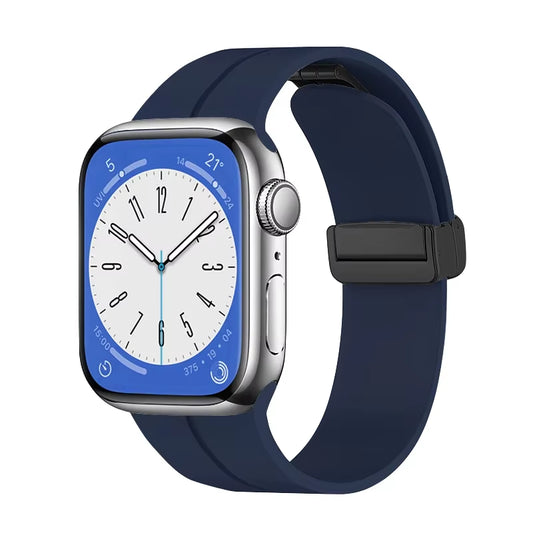 Premium Magnetic Silicone Strap for  Watch Ultra & Series - Compatible with 38mm to 49mm Models