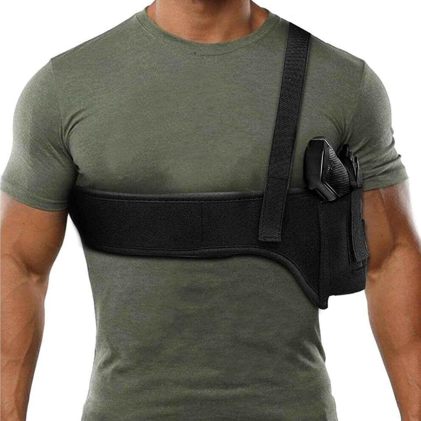 Secret Agent's Fashion Statement: The Stealthy Shoulder and Belly Holster for Your Favorite Pocket Rocket!