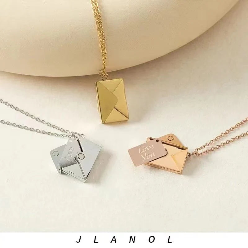 Mail It to Mom: The Envelope Necklace - Because She's Too Special for Plain Old Mail This Mother's Day!