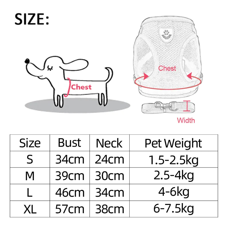 Fashionable Fido & Purrfect Kitty Adventure Gear: The Harness That Grows with Your Furball (Leash Included for the Great Escape!)