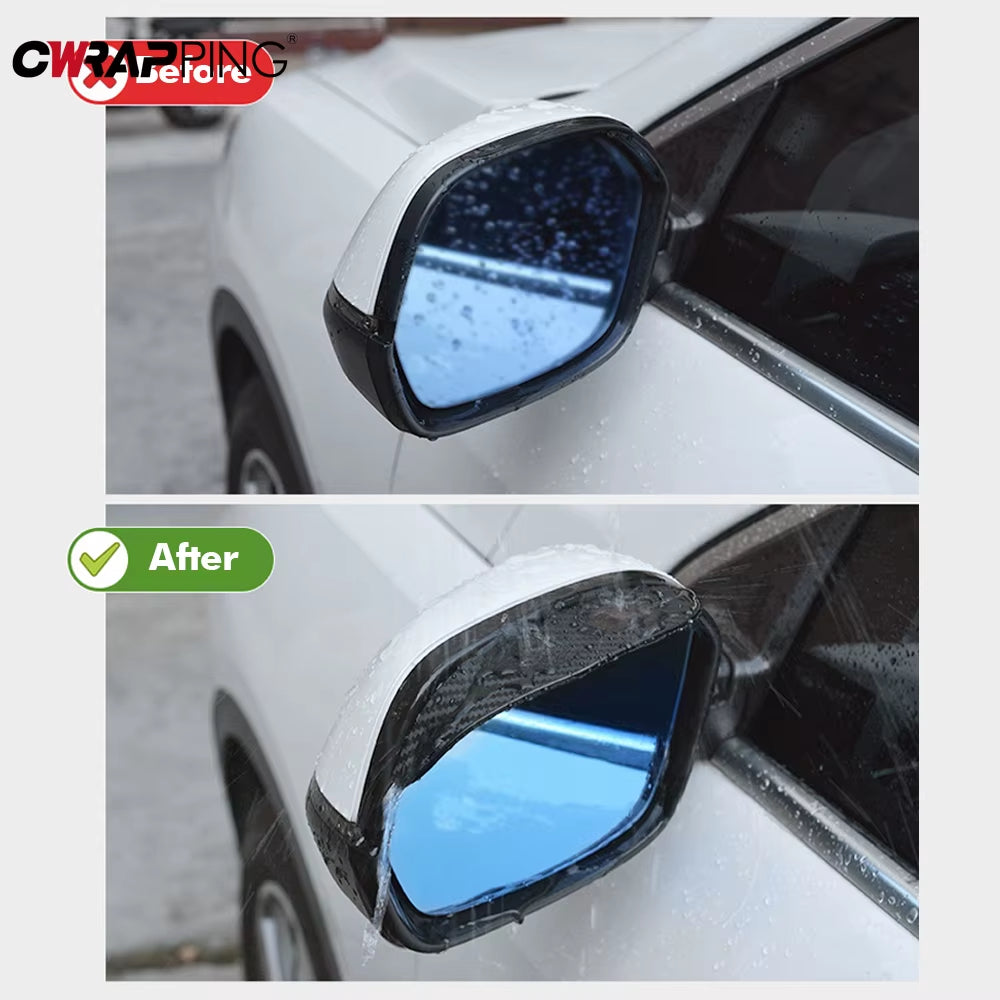 2PCS Superhero Eyebrows for Your Car Mirrors: Deflecting Rain Like a Boss!