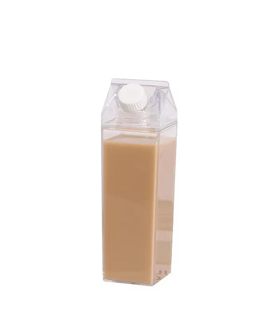 BPA-Free Portable Milk Carton Water Bottle - 500ml/1000ml Juice Container