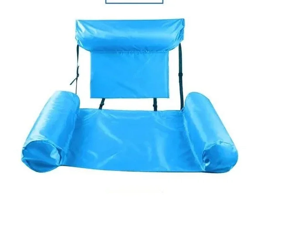 Ultimate PVC Inflatable Floating Hammock - Summer Water Lounger for Pool & Beach Fun!