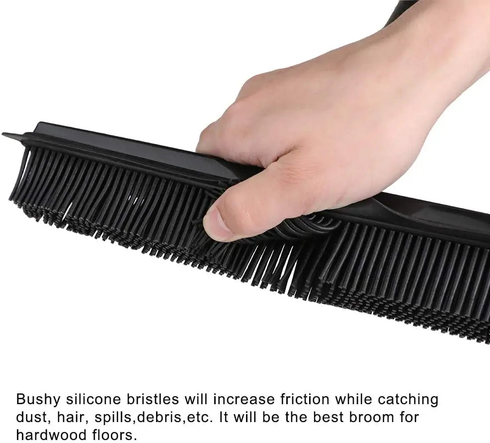 Say Goodbye to Pet Hair Drama with the Ultimate Rubber Broom – Your Furry Friend's Worst Nightmare!