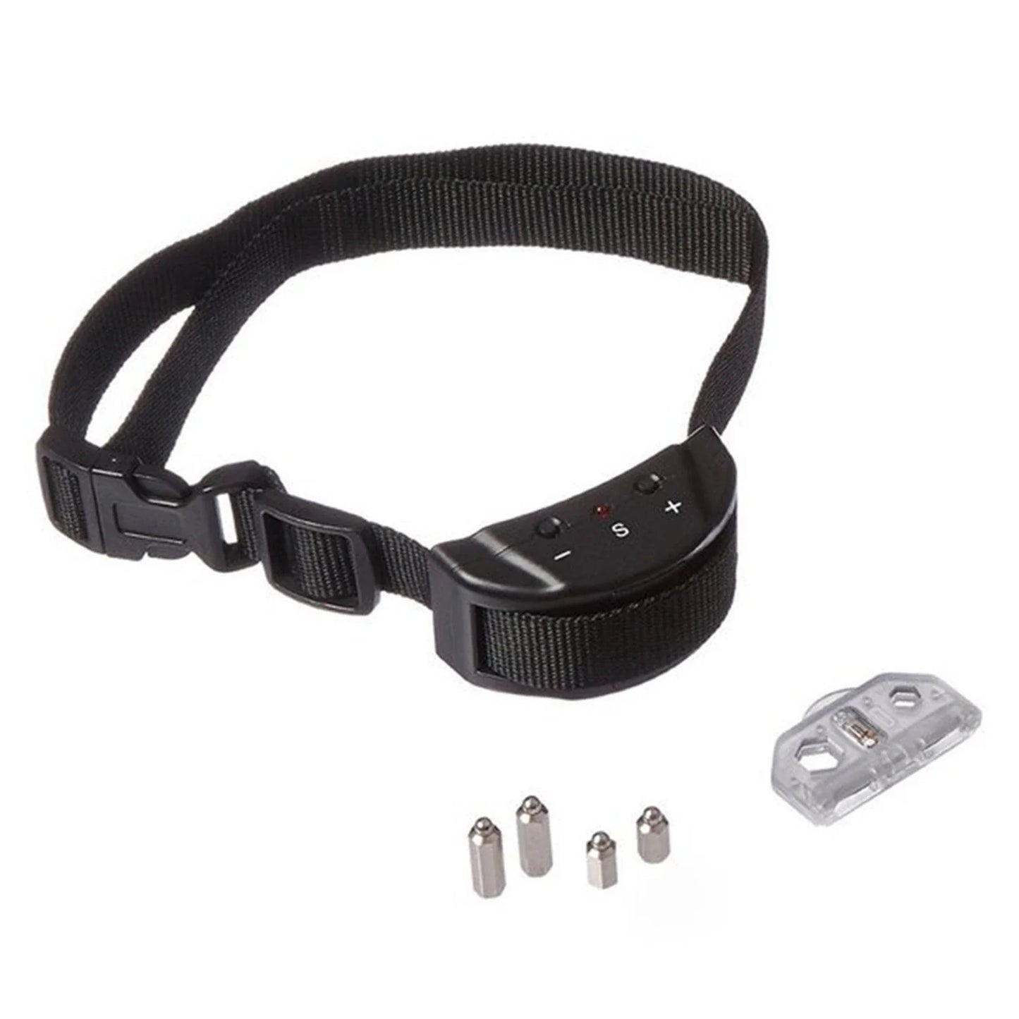 No-Bark Shock Control Collar - Adjustable Fit for All Dog Sizes: Large, Medium & Small