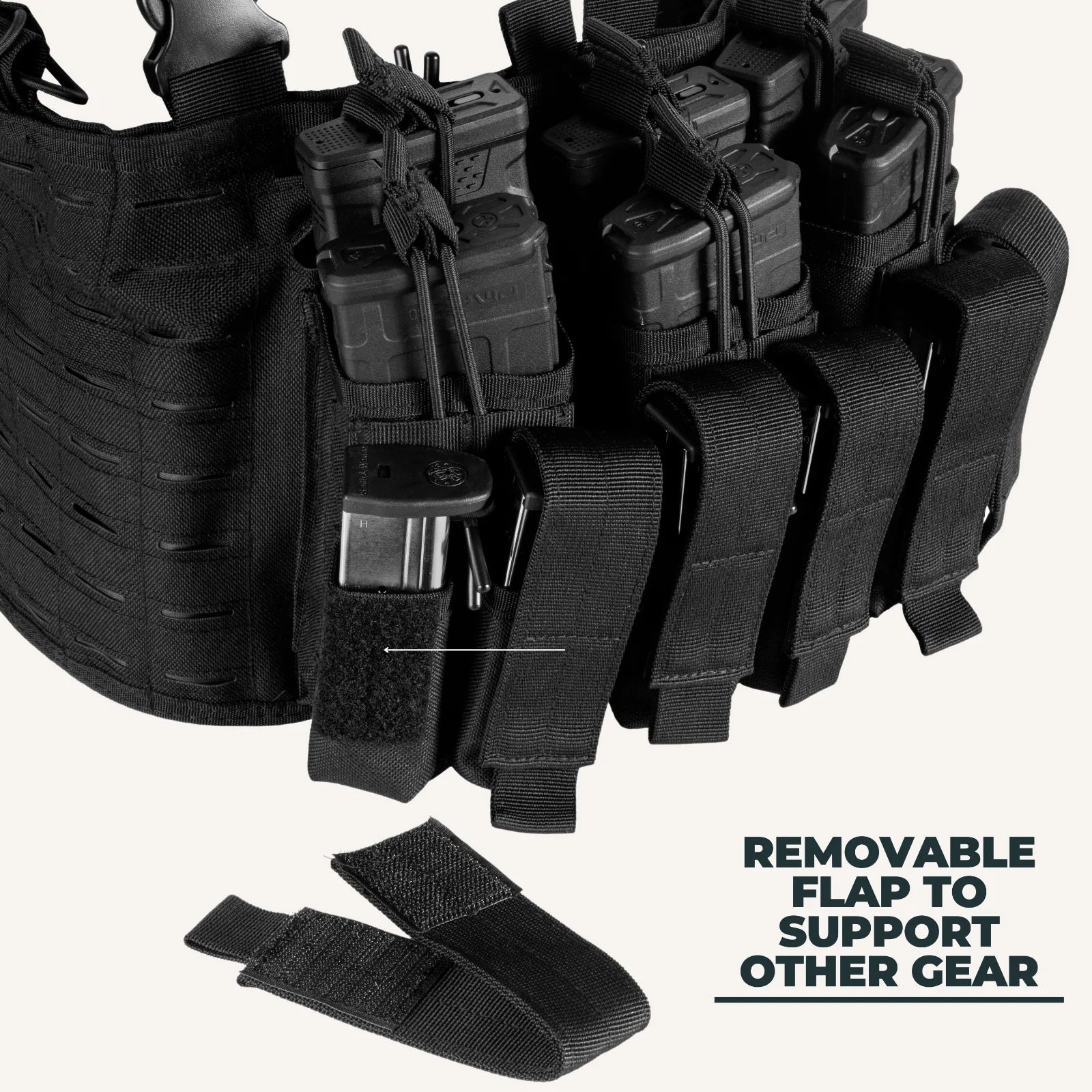 Tactical Chest Rig Vest with Kangaroo Magazine Pouch - Ultimate Military Recon Harness for Airsoft Enthusiasts