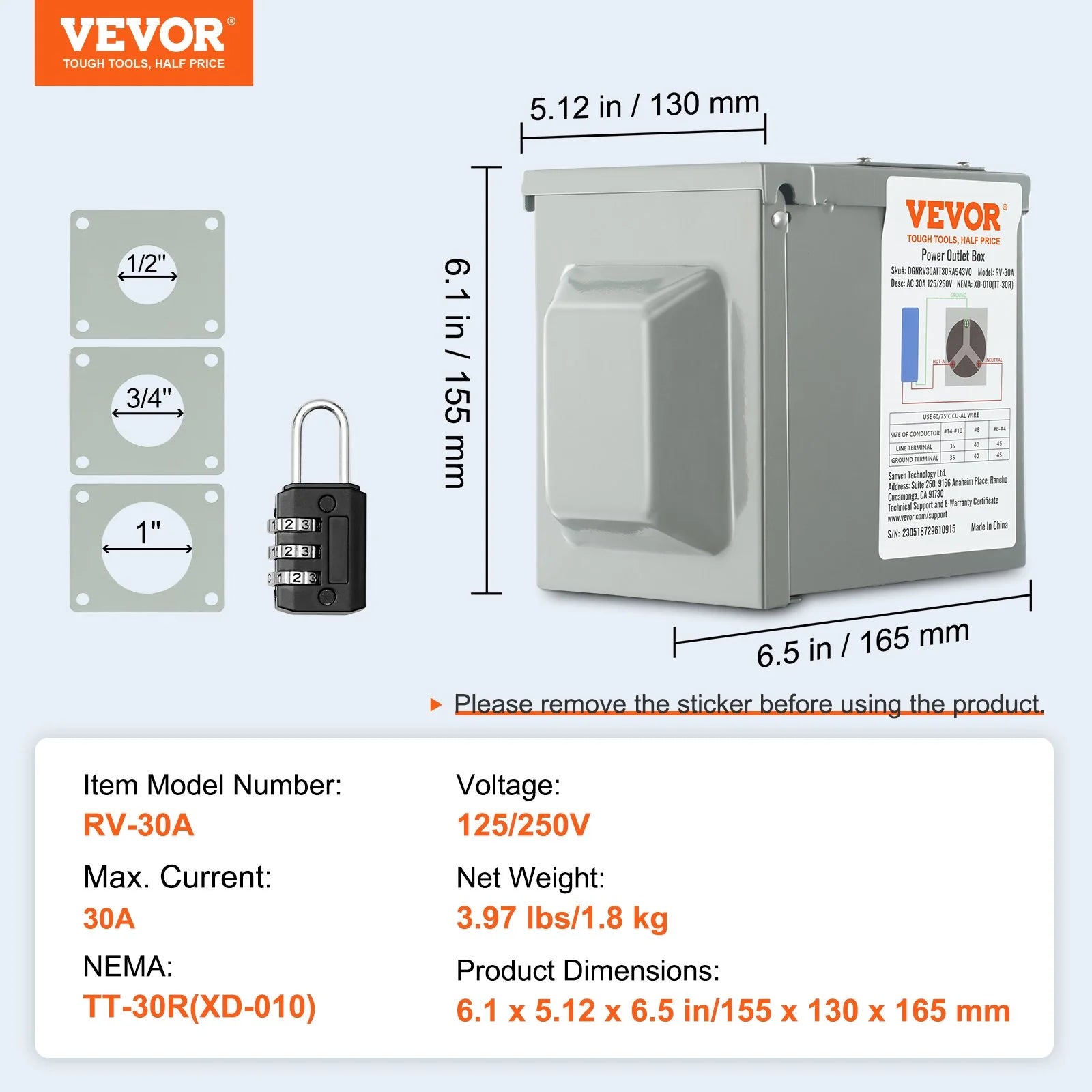 VEVOR's Ultra-Top-Secret 30 Amp RV Power Fortress: The Only Defense Against Squirrel Armies and Surprise Showers!