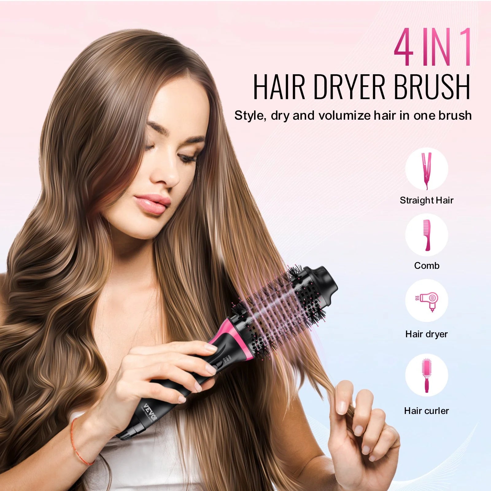 VEVOR's Hot Air Styler: The Magic Wand that Turns “Puff” into “Wow” with Double Voltage Power!