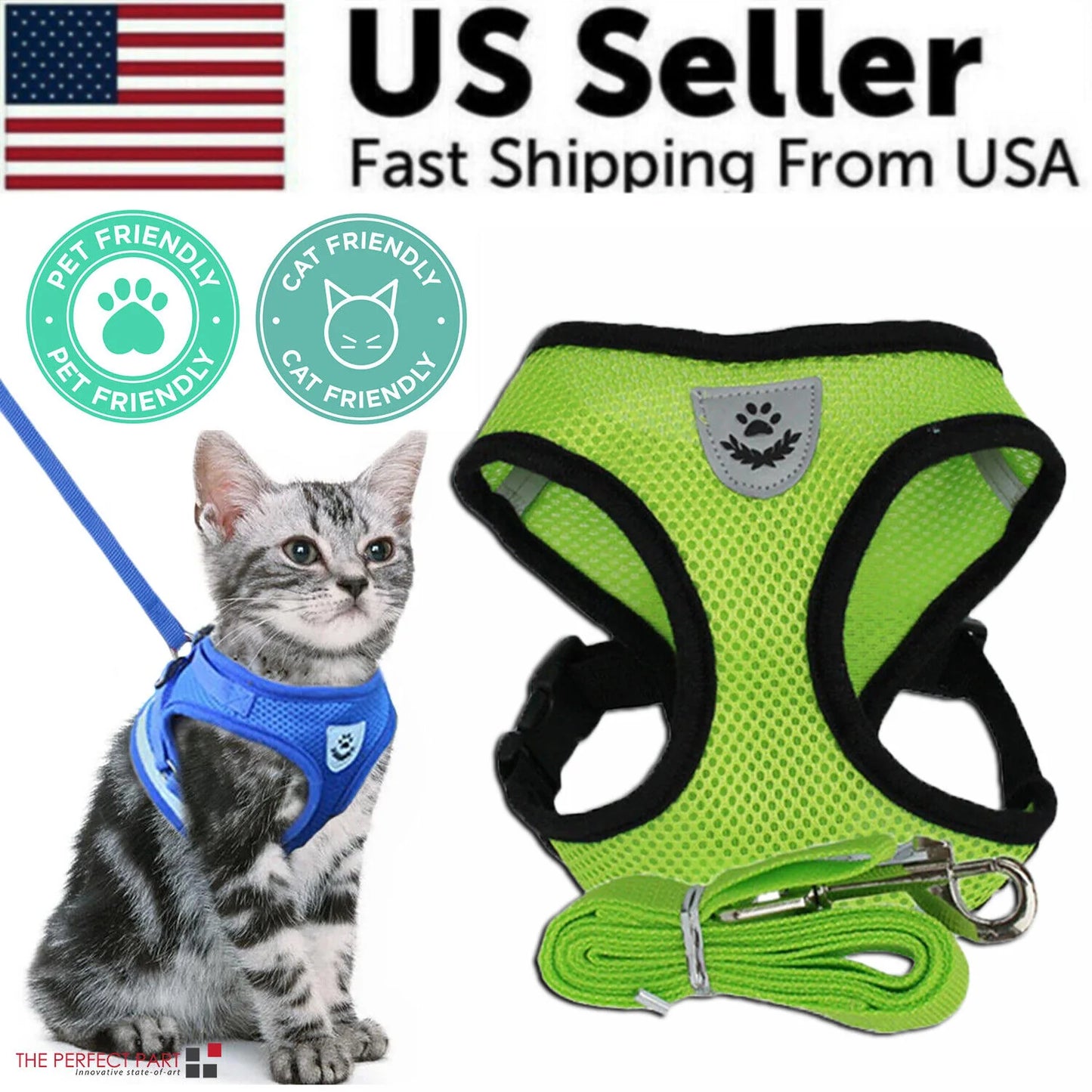 Fashionable Fido & Purrfect Kitty Adventure Gear: The Harness That Grows with Your Furball (Leash Included for the Great Escape!)