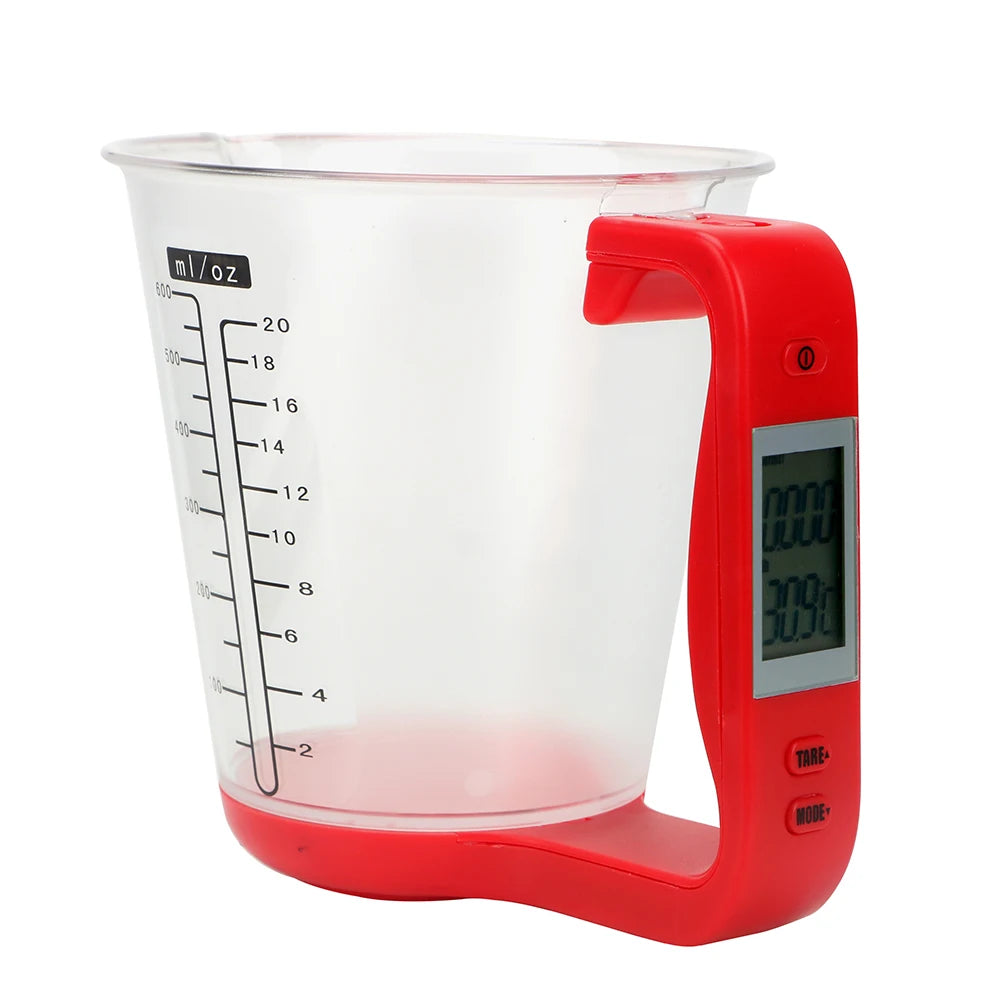 Precision Digital Measuring Cup with LCD Display - Perfect Kitchen Scale for Accurate Temperature Measurement