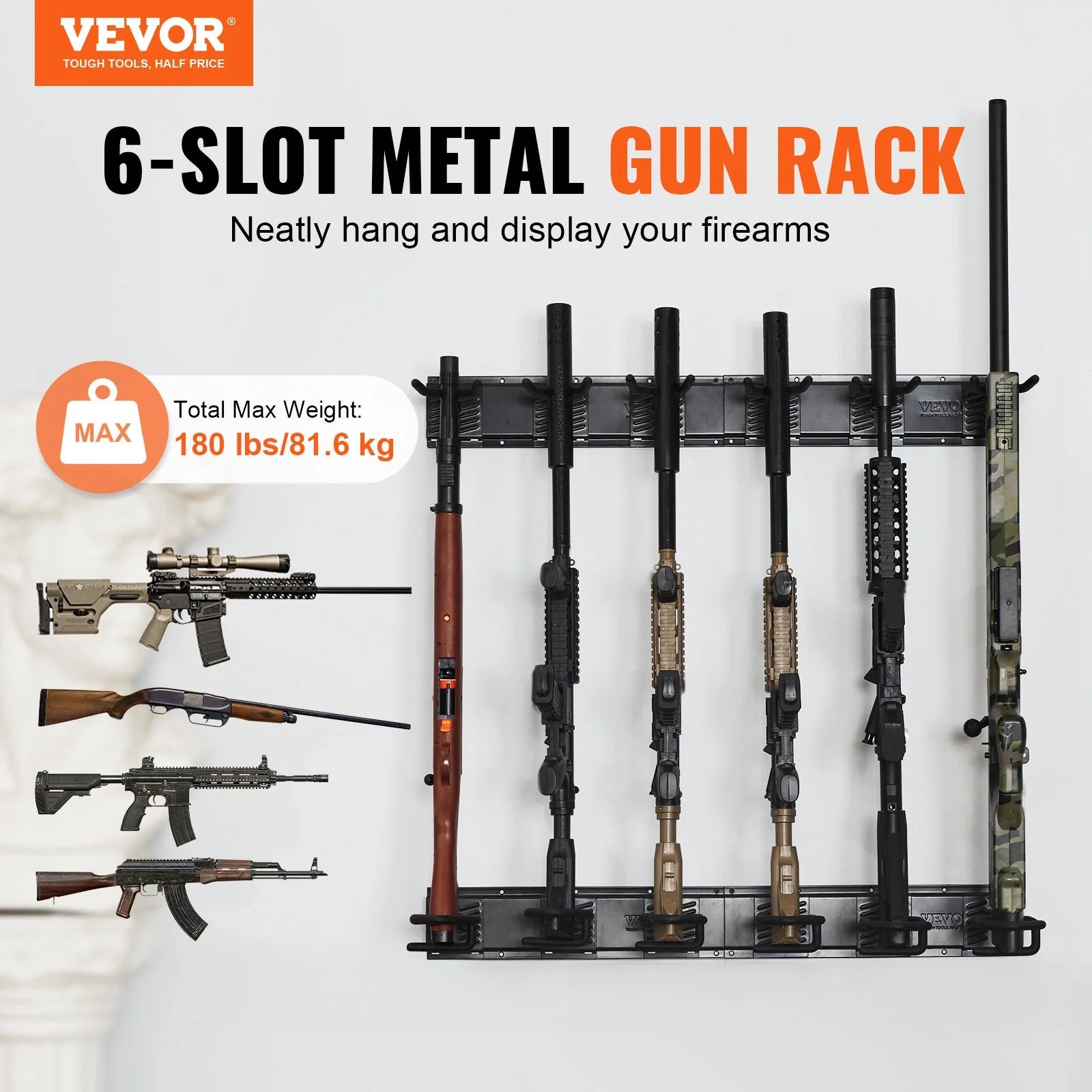 Gunzilla's Vertical Weapon Jungle Gym: The Rack That Holds Your Boomsticks While Cuddling Them Softly!