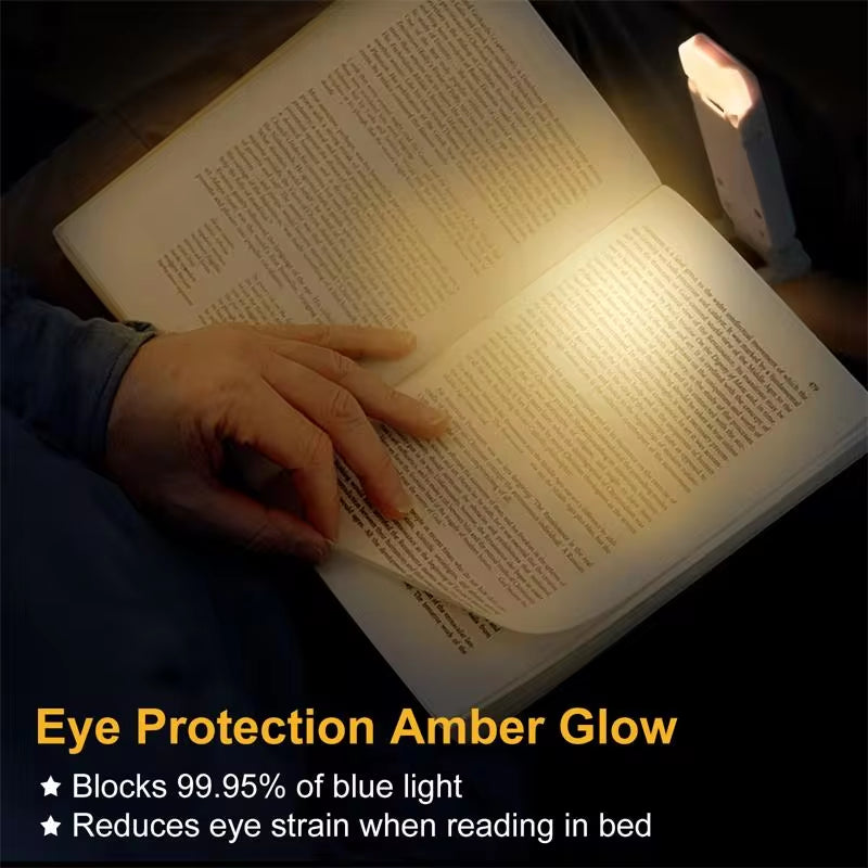 Rechargeable LED Book Light - Eye Protection Clip-On Night Lamp for Reading and Study