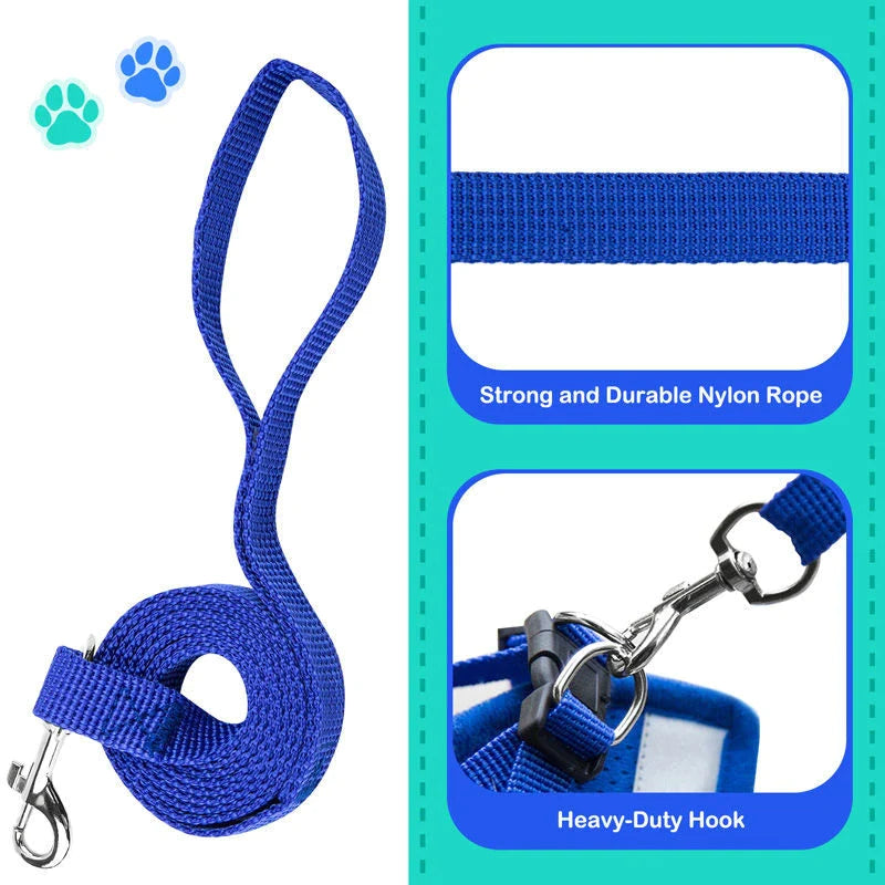 Fashionable Fido & Purrfect Kitty Adventure Gear: The Harness That Grows with Your Furball (Leash Included for the Great Escape!)