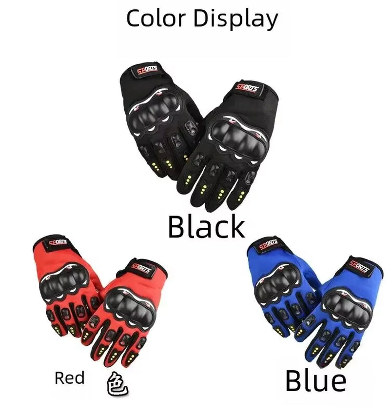 Rev Up Your Ride with These Ultimate Full-Finger Motorcycle Gloves - Stay Touch-Screen Savvy and Crash-Proof!