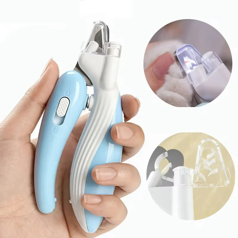 LED Electric Pet Nail Clippers & Grinder - Safe & Easy Dog & Cat Nail Care with Built-in Light