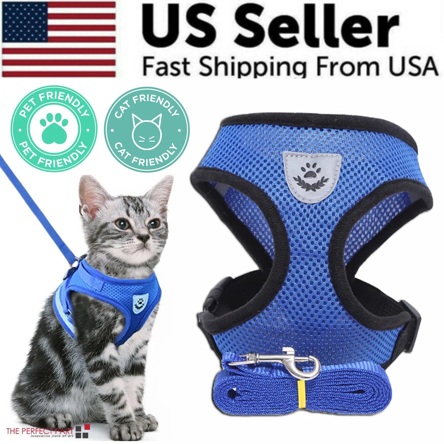 Fashionable Fido & Purrfect Kitty Adventure Gear: The Harness That Grows with Your Furball (Leash Included for the Great Escape!)