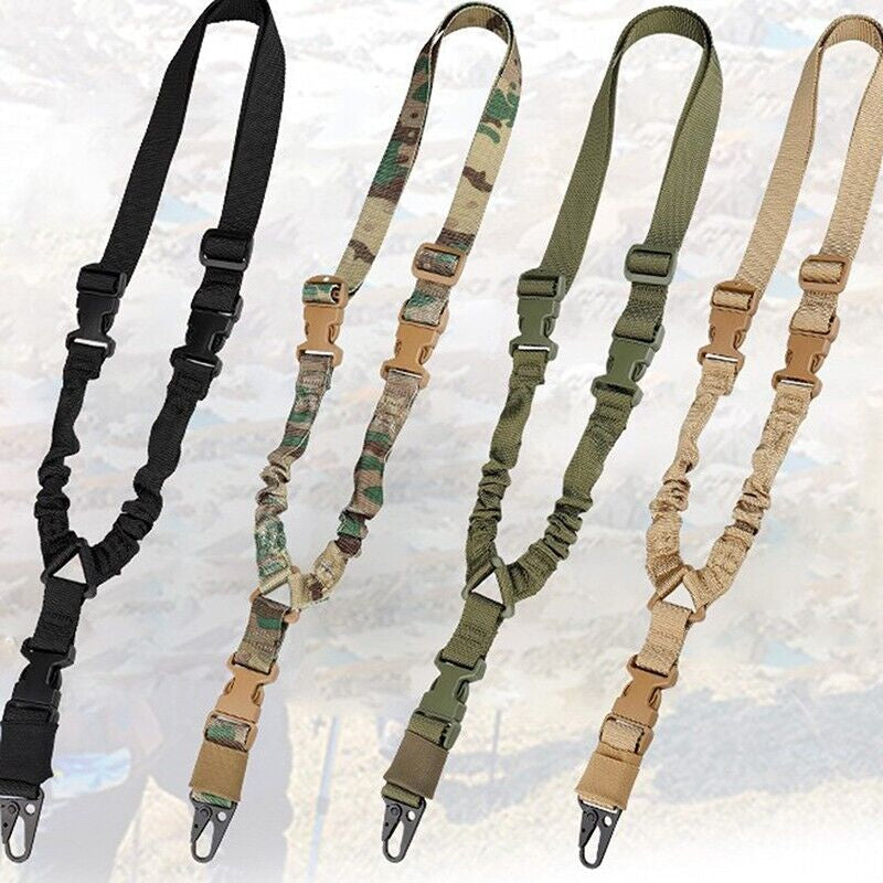 Ultimate Heavy Duty Tactical Single Point Gun Sling with Quick Detach QD Buckle