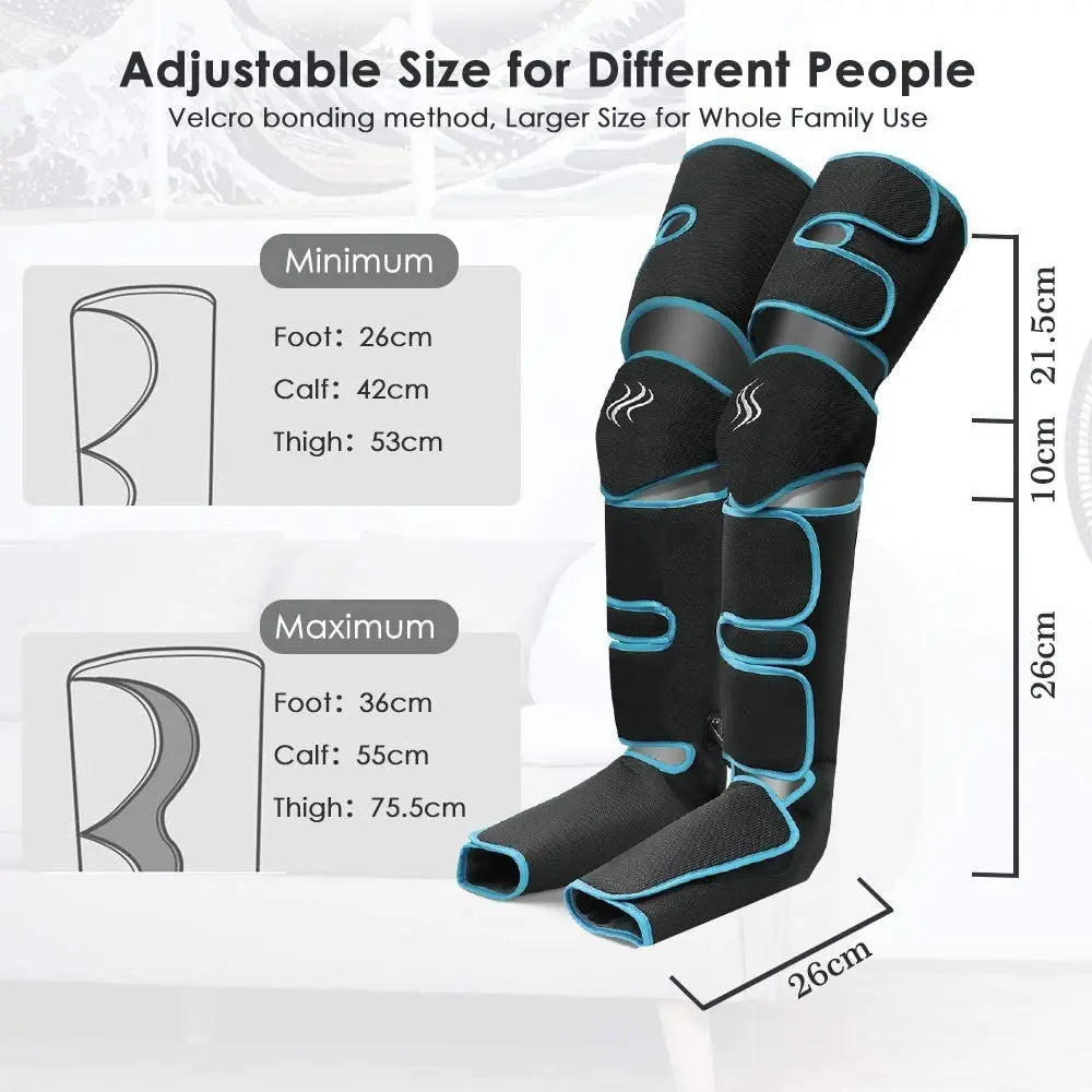 Revitalize Your Legs: 360° Air Pressure Foot Massager for Enhanced Circulation & Muscle Relaxation - Lymphatic Drainage Device 2022