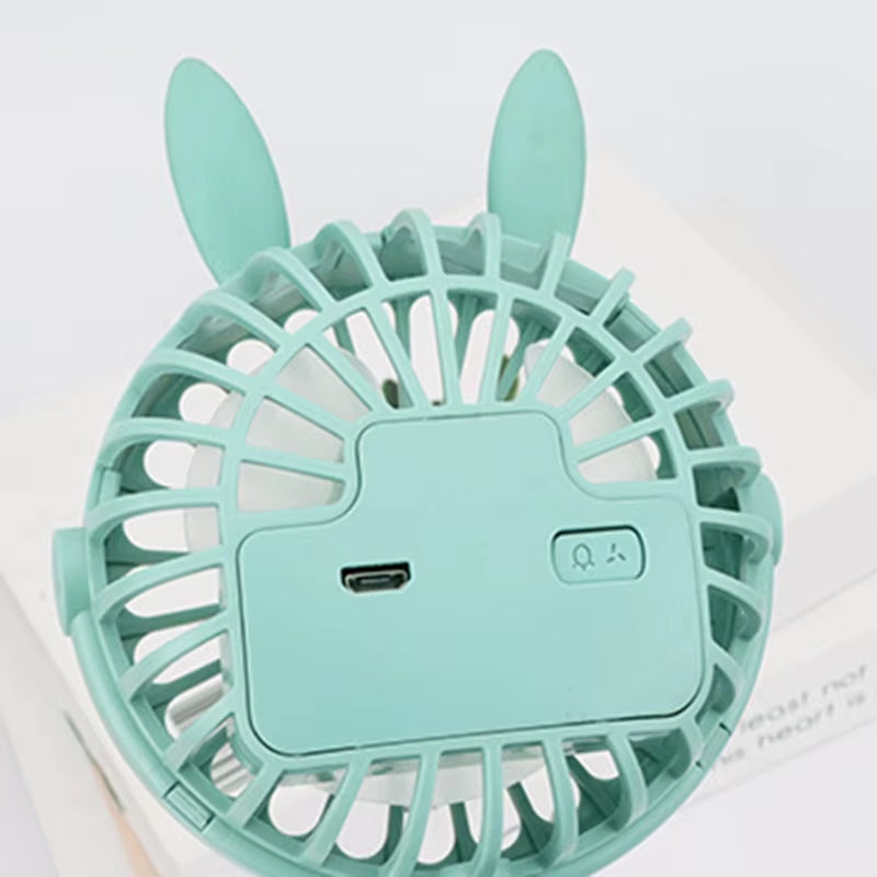 Portable Clip-On Stroller Fan - USB Rechargeable 600mAh Handheld Electric Fan with 3 Speed Settings for Outdoor & Home Use