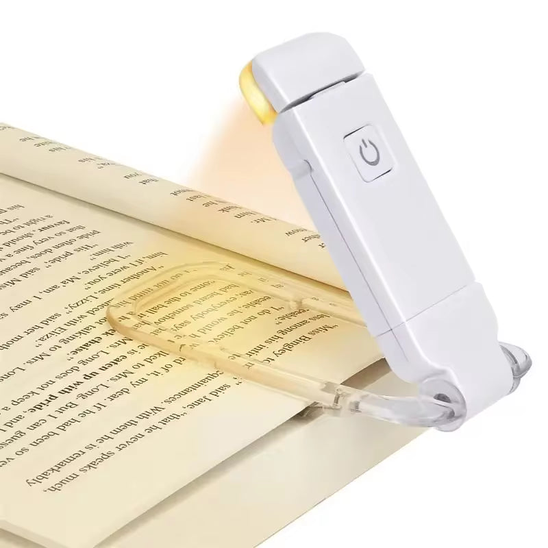 Rechargeable LED Book Light - Eye Protection Clip-On Night Lamp for Reading and Study