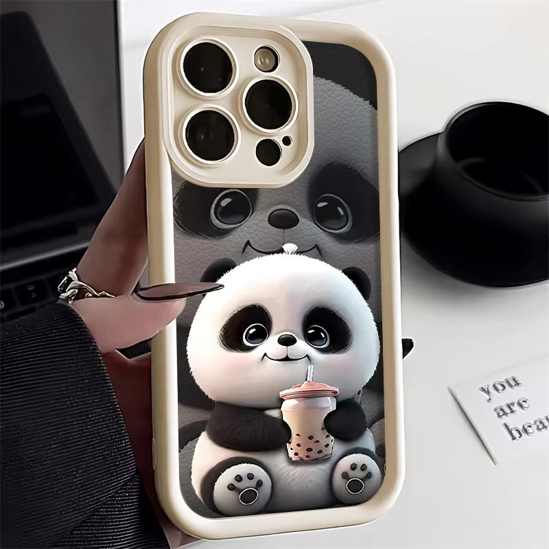 Panda-mania! Shockproof Silicone Phone Case for Your Wild Side – Fits iPhone 11 to SE in Adorable Style!