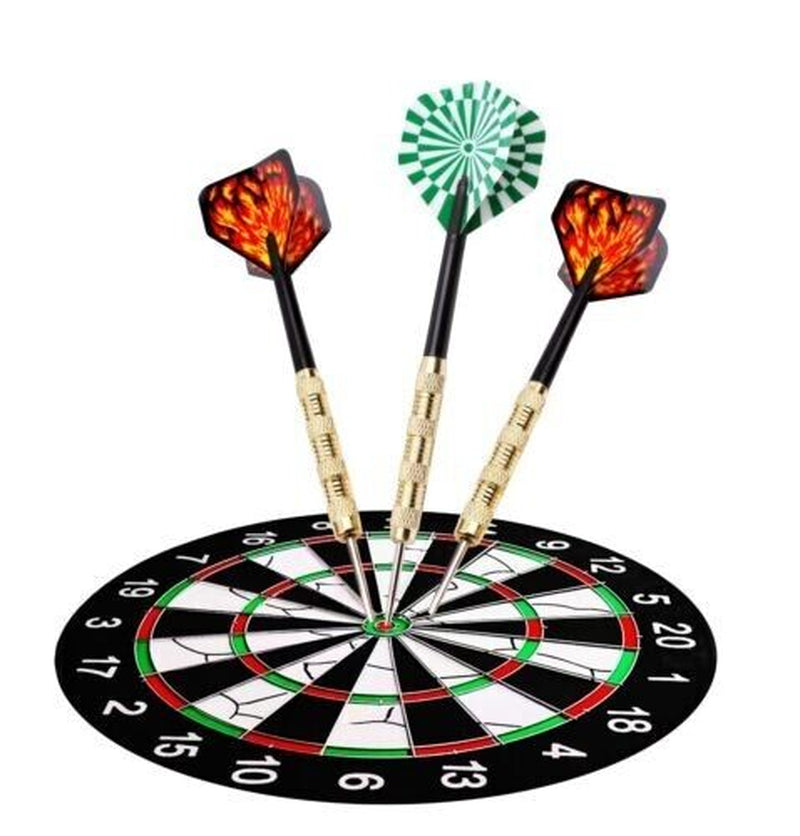 Professional Steel Tip Darts Set - 5 Sets (15 Pcs) with Slim Barrel and Dart Flights